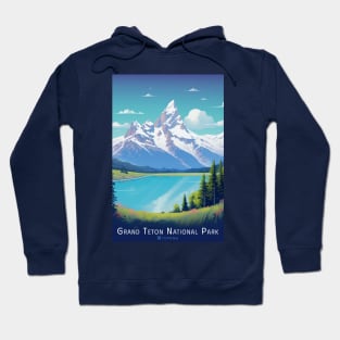 Grand Teton National Park Travel Poster Hoodie